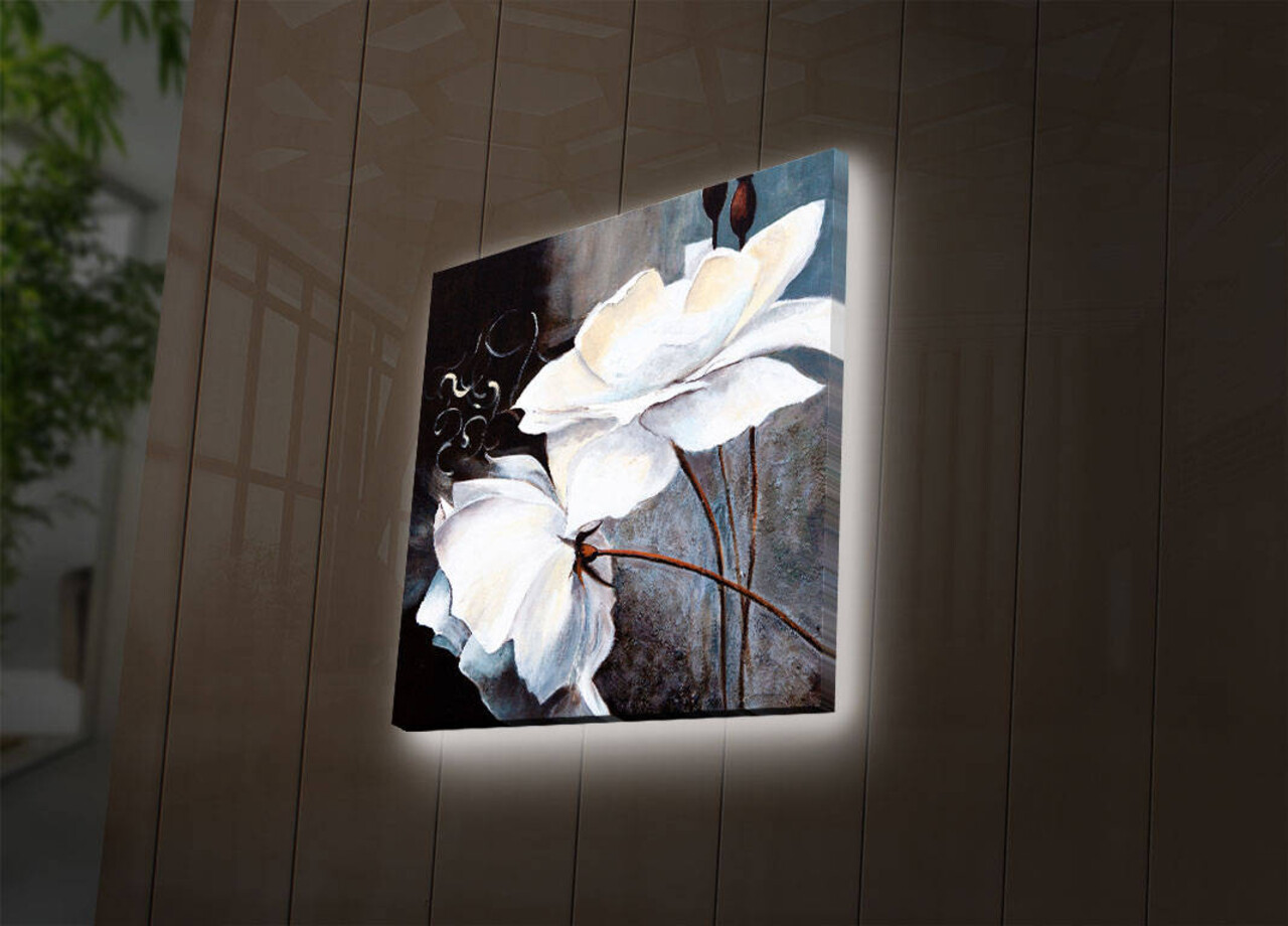 Tablou decorativ cu lumina LED, 2828DACT-2, Dimensiune: 28 x 28 cm, Multicolor - view 3