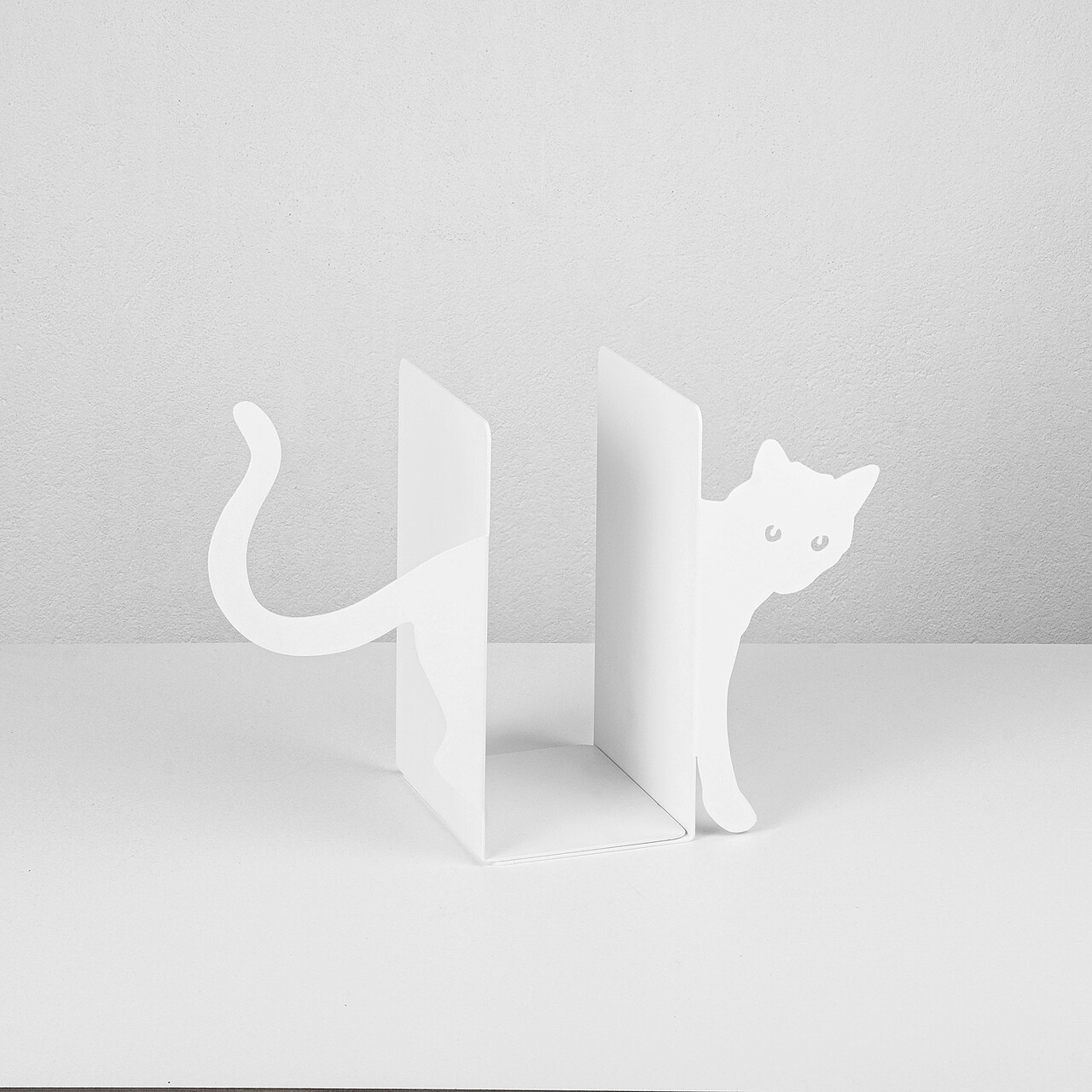 Opritor de carti, Kitap tutucu 5, 35x14x22 cm, Metal, Alb - 3 | YEO
