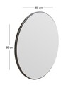 Oglinda decorativa, Siam, Ozze, 60x60x2.2 cm, MDF , Negru