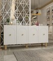 Consola, Olivia, Notre KB150 Bohem, Stejar Safir / Alb