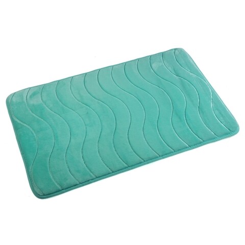 Covoras de baie Brant, Versa, 45 x 75 cm, bumbac, albastru