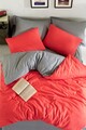 Lenjerie de pat dubla King (US) Maxi Color, Eponj Home, 3 piese, 260x220 cm, amestec bumbac, rosu