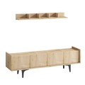 Comoda TV, Emerald, Cursa, 150x57x40 cm, Maro