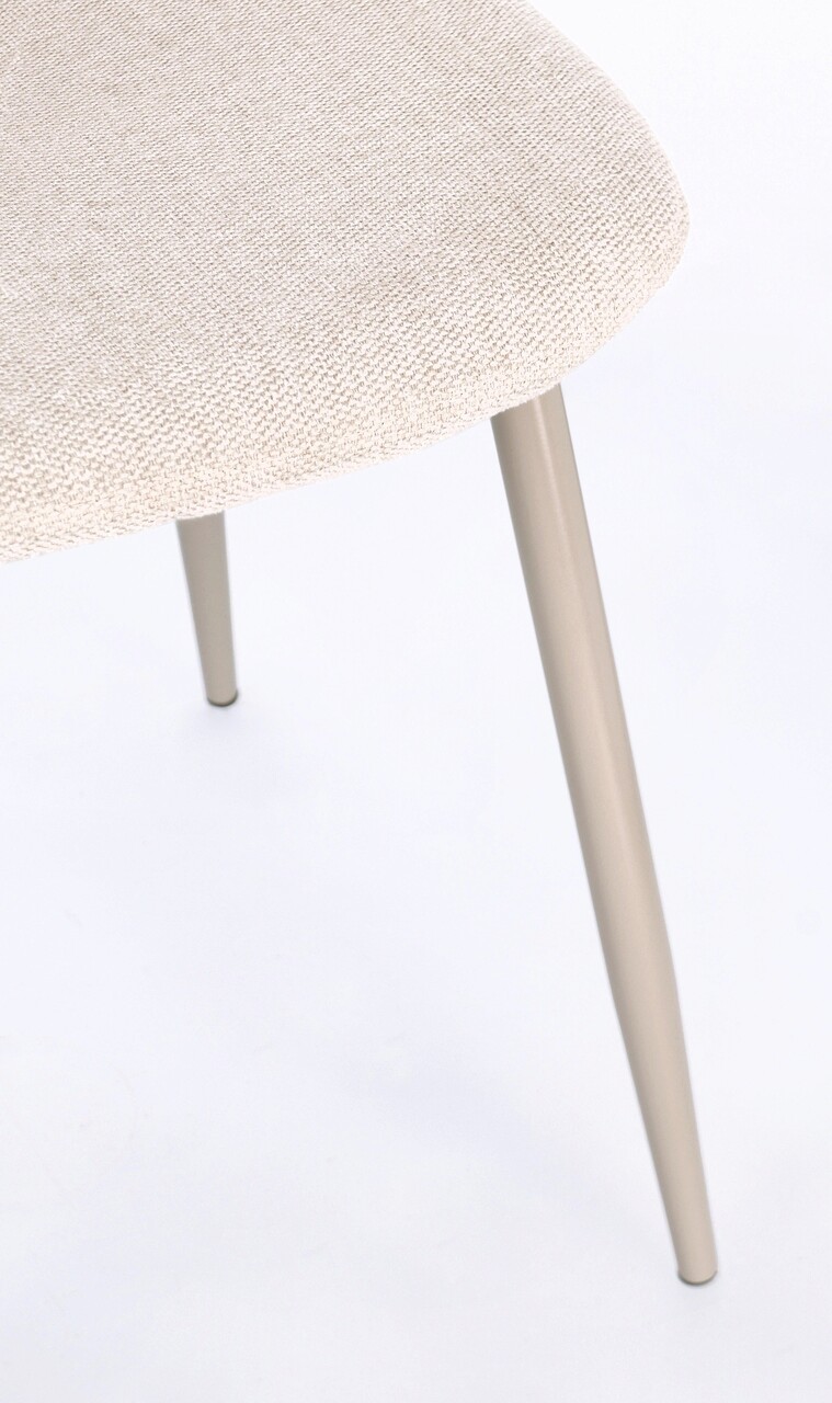 Scaun Irelia, Bizzotto, 52.5x42.5x90 cm, otel/poliester, bej/grej - 2 | YEO