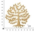 Decoratiune de perete Goxy Gold, Mauro Ferretti, 90x124 cm, fier, auriu