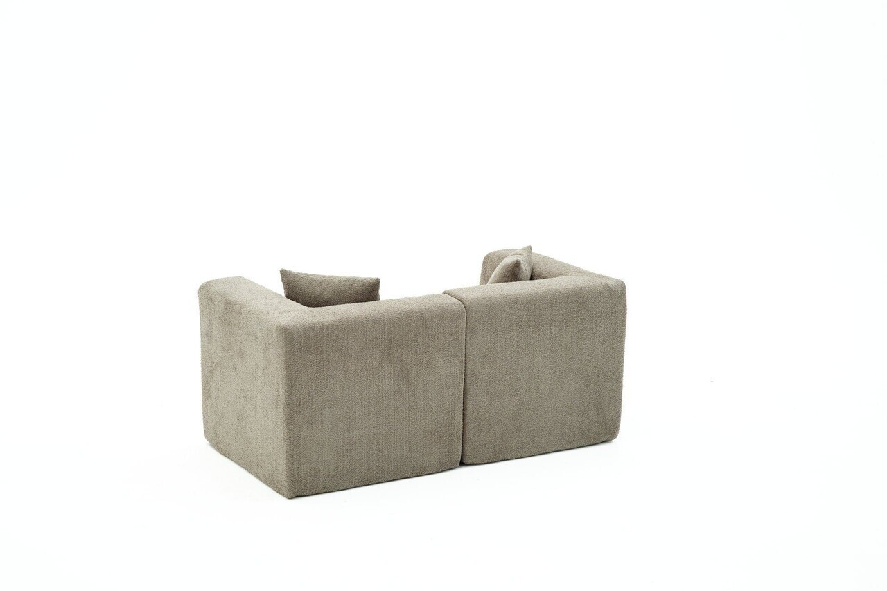 Canapea 2 locuri, Atelier del Sofa, 613LFS1123, Gri — imaginea 6