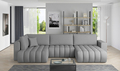 Coltar extensibil dreapta 6 locuri ELTAP, RT-04FL, Bonito, 350x175x92 cm, lemn/poliester, gri deschis