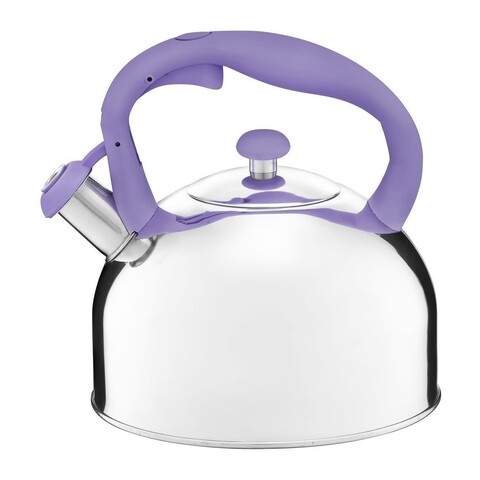 Ceainic cu maner colorat Garden, Ambition, 2.3 L, inox, mov
