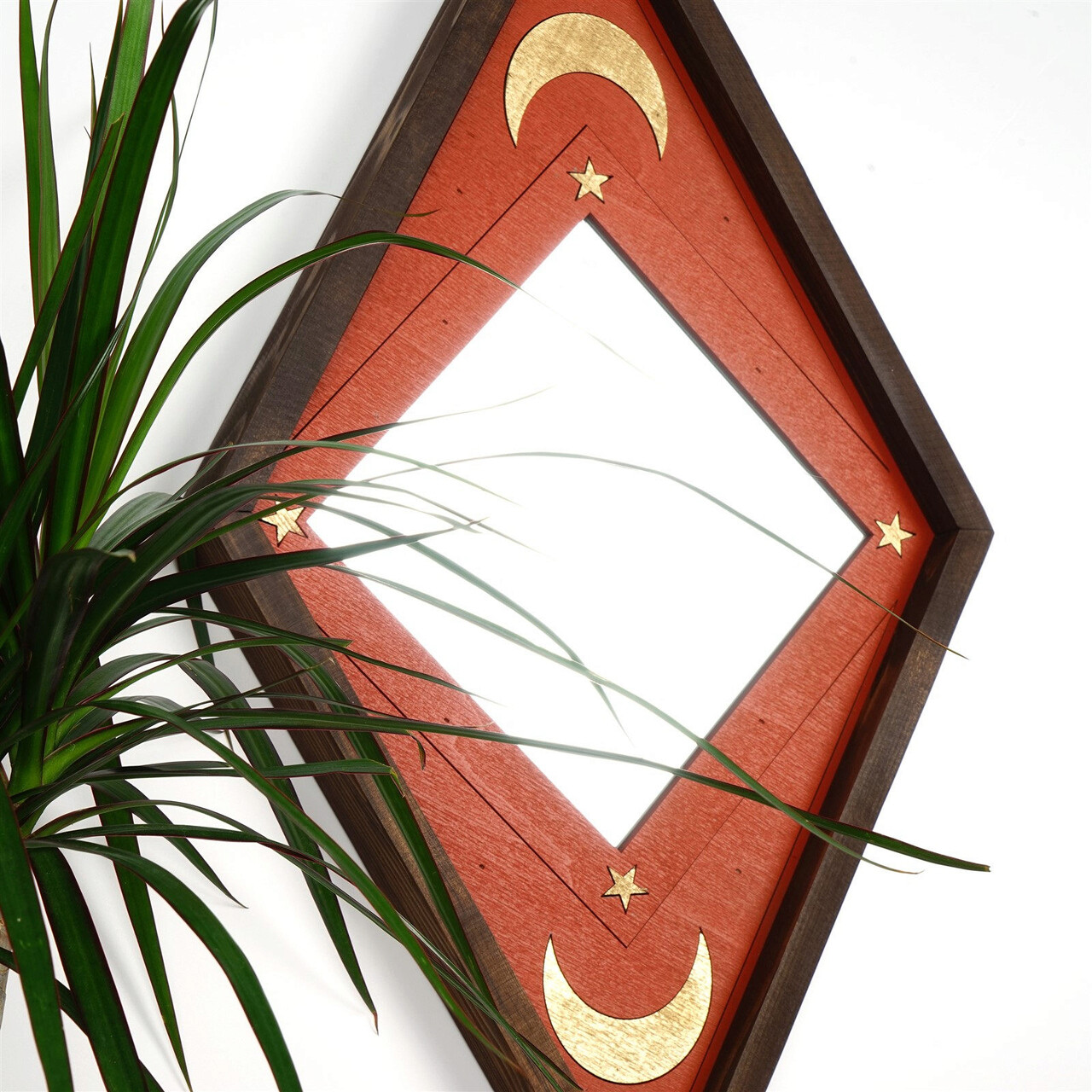 Decoratiune de perete, ART031, Lemn masiv, Dimensiune: 59 x 35 x 3 cm, Multicolor - 2 | YEO