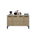 Consola, Odessa, Stria, 120x30x75 cm, PAL, Stejar alb / safir