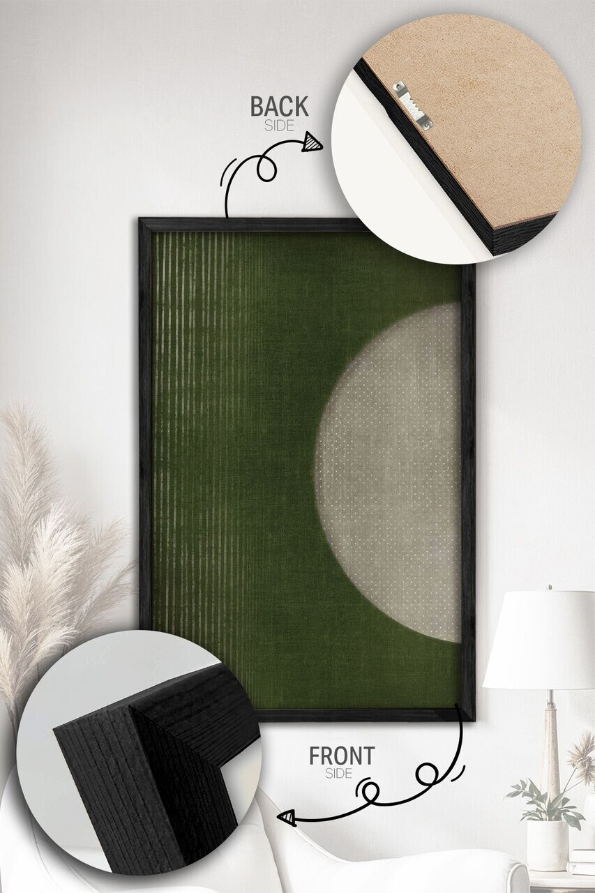 Tablou decorativ, Ersy2Lımodel44-Sıyah, Lemn masiv, MDF, Multicolor - view 2