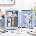 Mini frigider pentru produse cosmetice Frecos InnovaGoods, 48W, 4 L, 23 x 18.5 x 25.2 cm, albastru