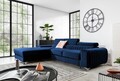 Coltar extensibil stanga 3 locuri ELTAP, LT-40VE, Grayson, 278x205x92 cm, lemn/poliester, albastru inchis