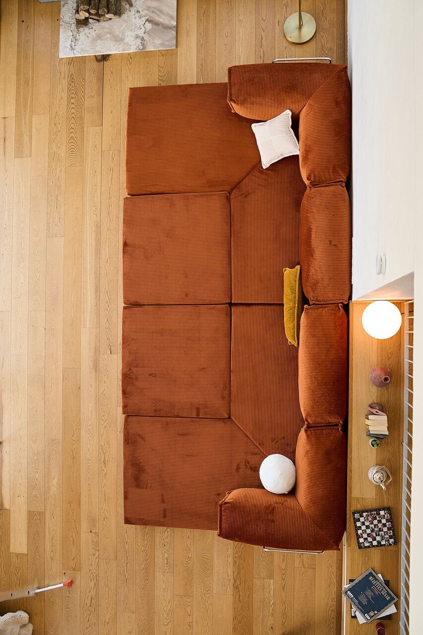 Coltar, Atelier del Sofa, 118FVL1401, Tesatura plus reiata, Caramiziu - view 5