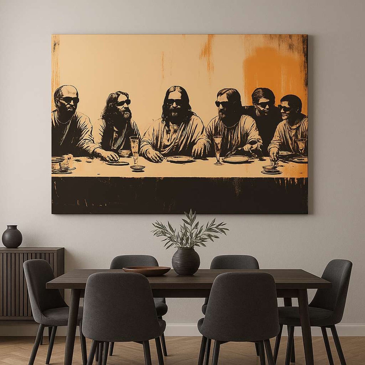 Tablou decorativ Hm_Cnvs26-34-70x100 Cadru: 100% lemn (Grosime: 2 x 3 cm) Multicolor