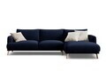 Coltar dreapta 4 locuri, Naomi, Micadoni Home, 285x170x75 cm, catifea, albastru regal