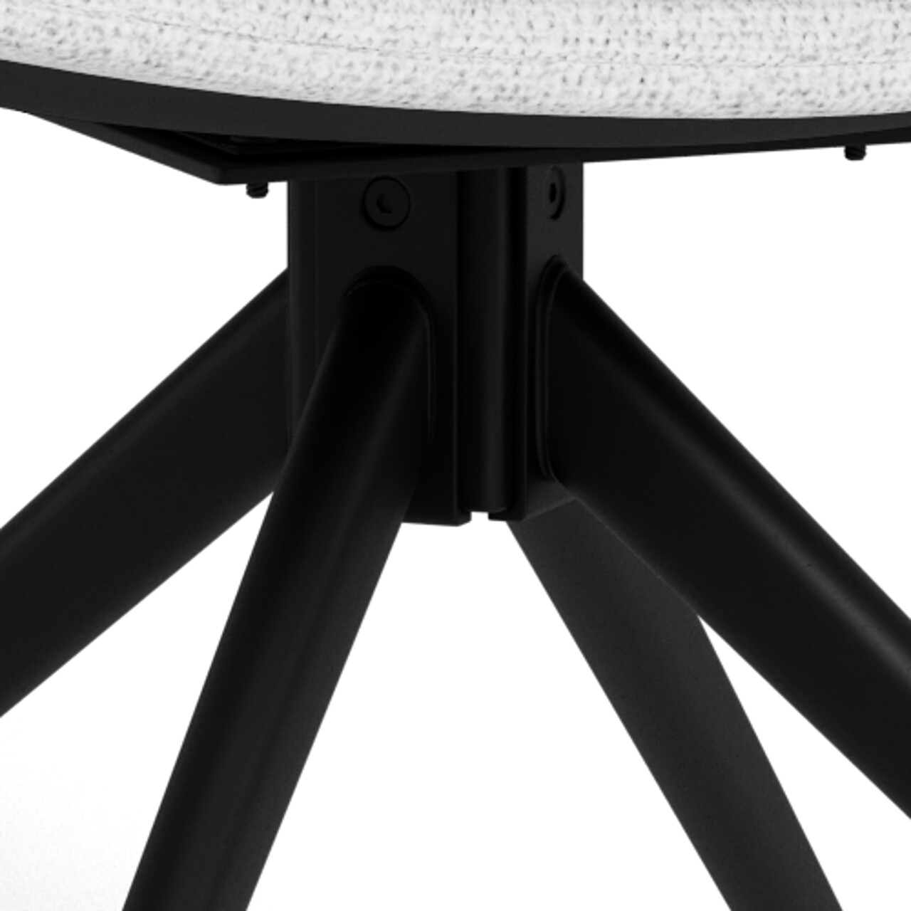 Scaun Grafton, Actona, 50.5x65x96.5 cm, rotativ, tesatura Boucle/otel, crem - view 8
