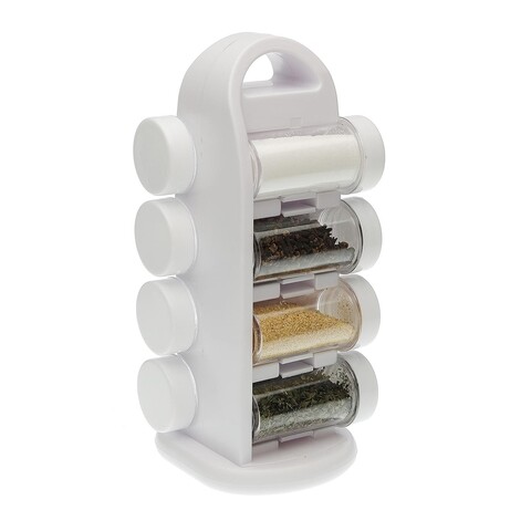 Set 8 recipiente pentru condimente si suport rotativ spice, versa, 11.6 x 28.5 x 13.6 cm