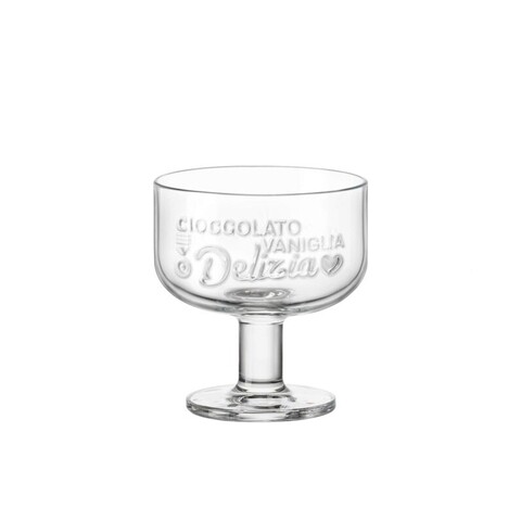 Cupa pentru desert Graphica, Bormioli, 280 ml, sticla, trasnparent