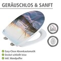 Capac de toaleta cu sistem automat de coborare Baltic, Wenko, 38.8x45 cm, termoplastic/plastic, multicolor