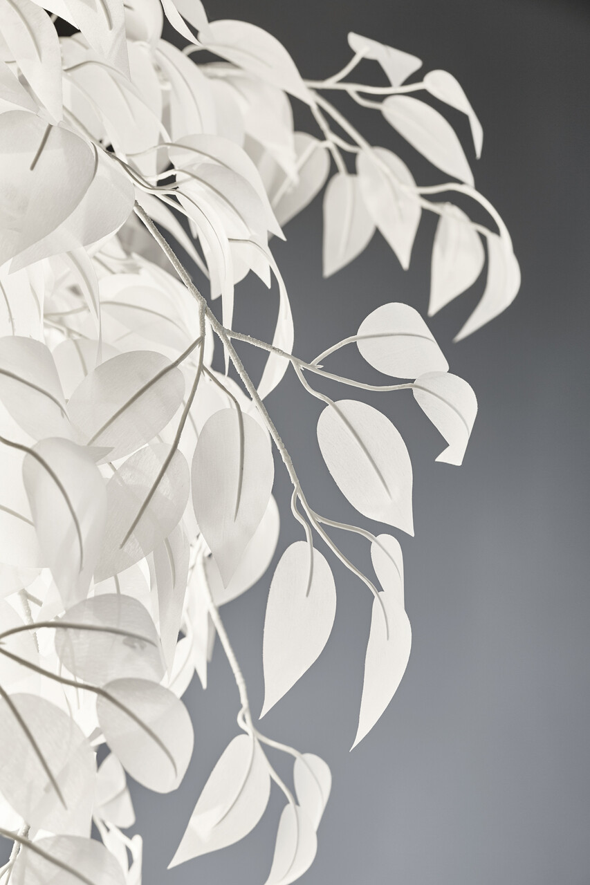 Lampadar Leavy, RL, 70x180 cm, 28W, 3x E14, metal, alb/argintiu