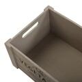 Set 3 cutii pentru depozitare Vegetables, Versa, 35 x 25 x 17 cm, lemn