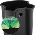 Cos de gunoi cu pedala 5L, Songmics, 20x20x30.5 cm, otel/plastic, gri