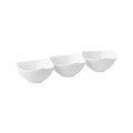Set 3 boluri Salsa, Ambition, 9.5 x 9.5 cm, 130 cm, portelan, alb
