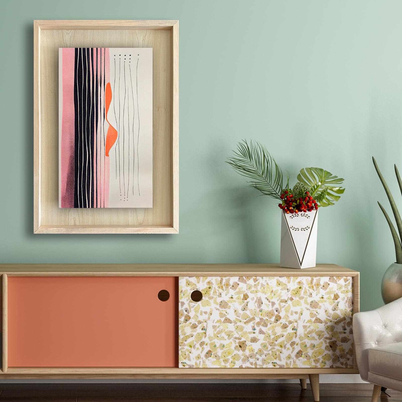 Tablou decorativ, Ahsakca, Fundal: 100% MDF de arțar (grosime: 2,7 mm) Vopsea: 100% MDF (grosime: 5 mm), Multicolor - view 3