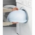 Husa protectie incaltaminte Wenko, cu fermoar, 23 x 23 x 40 cm, poliester,alb