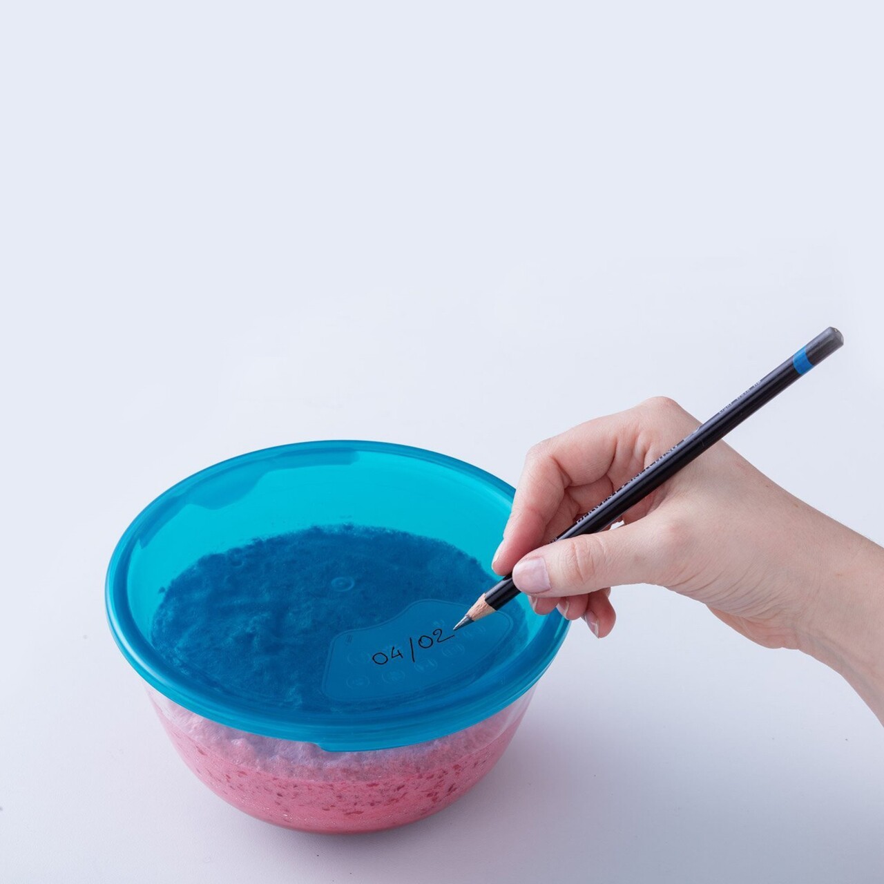 Bol cu capac, din sticla termorezistenta, 21cm/2L, "Prep&amp;Store" - Pyrex - imagine 3