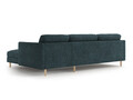 Coltar dreapta 4 locuri, Eden, Micadoni, 286x150x90 cm, tesatura structurata, verde albastrui melanj