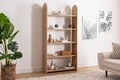 Corp biblioteca, Arnetti, Mindy, 90x30x180 cm, PAL, Safir / Alb