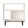 Masuta living Vercade, Pakoworld, 60x25.5x60 cm, PAL/fier, alb/negru
