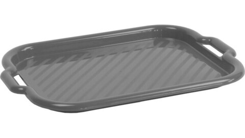 Tava pentru servire clever, domotti, 37x53 cm, plastic, gri