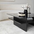 Masuta de cafea, Neostill, Saga Square, Negru / Fume