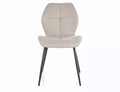 Scaun Frank Nea, Signal, 48x41x85 cm, textil/otel, bej/negru