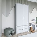Dulap pentru haine, Miwood, 90 cm 1600-016, Alb