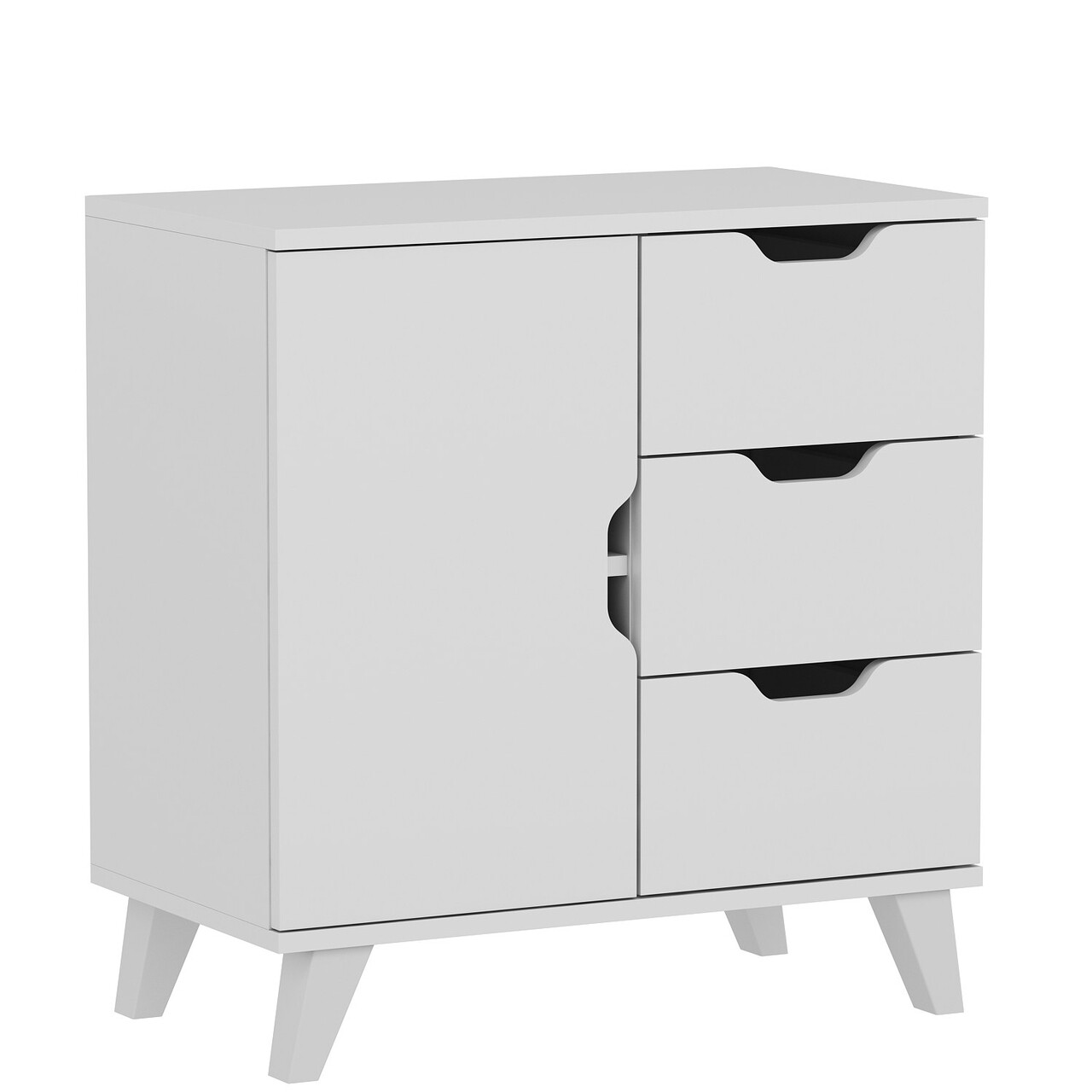 Dulap, Inarch, Valencia 3+1, 72x76x40 cm, PAL, Alb - 2 | YEO