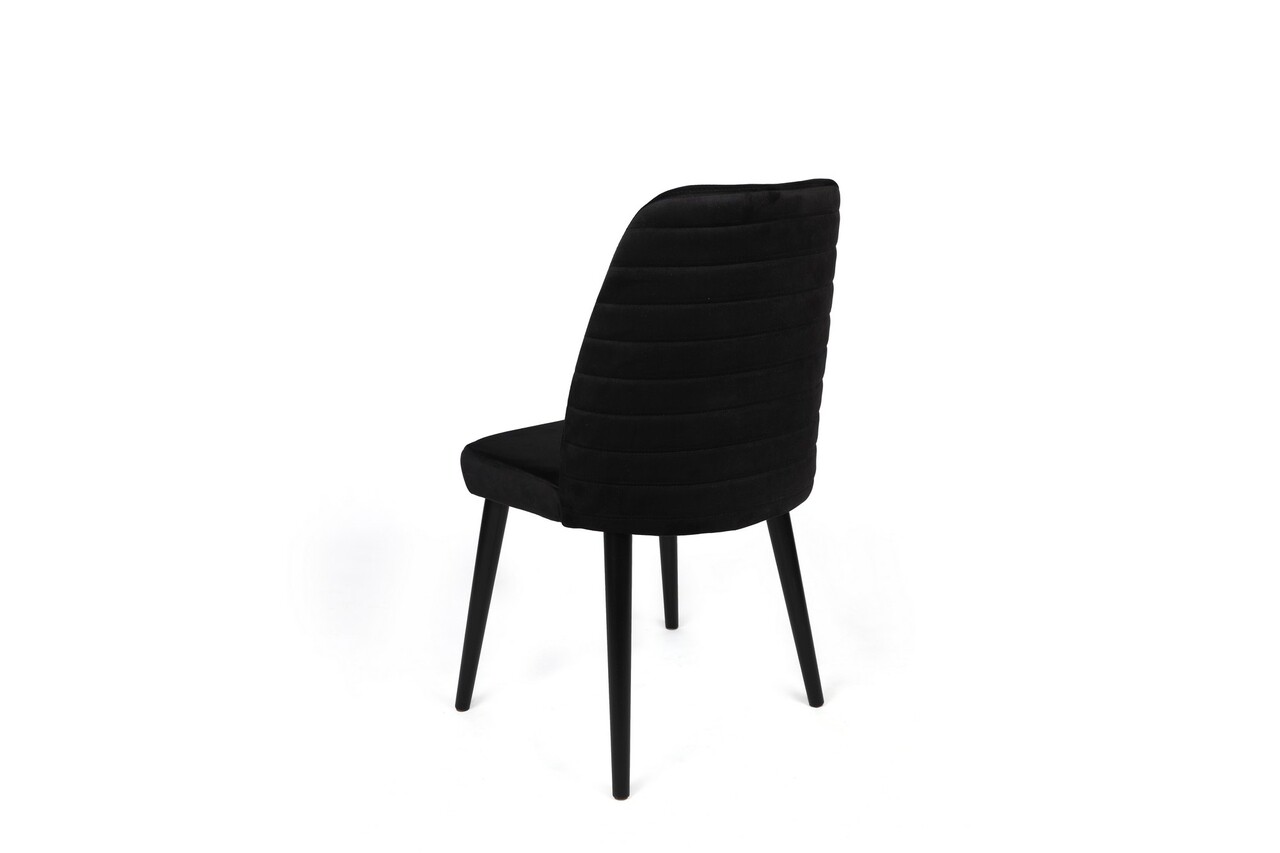 Set de scaune, Nmobb, Tutku-311 V4, Metal, Negru - 2 | YEO