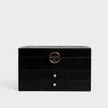 Cutie pentru bijuterii Virello, Homla, 23x17x13.5 cm, poliuretan, negru