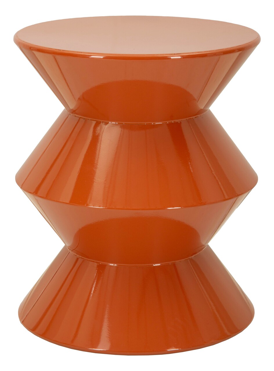 Masuta de cafea, Mauro Ferretti, Zag, 37.5x45 cm, metal, portocaliu - view 5
