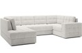 Coltar extensibil stanga 5 locuri ELTAP, LT-01ROY, Blewett, 299x198x82 cm, lemn/poliester, alb
