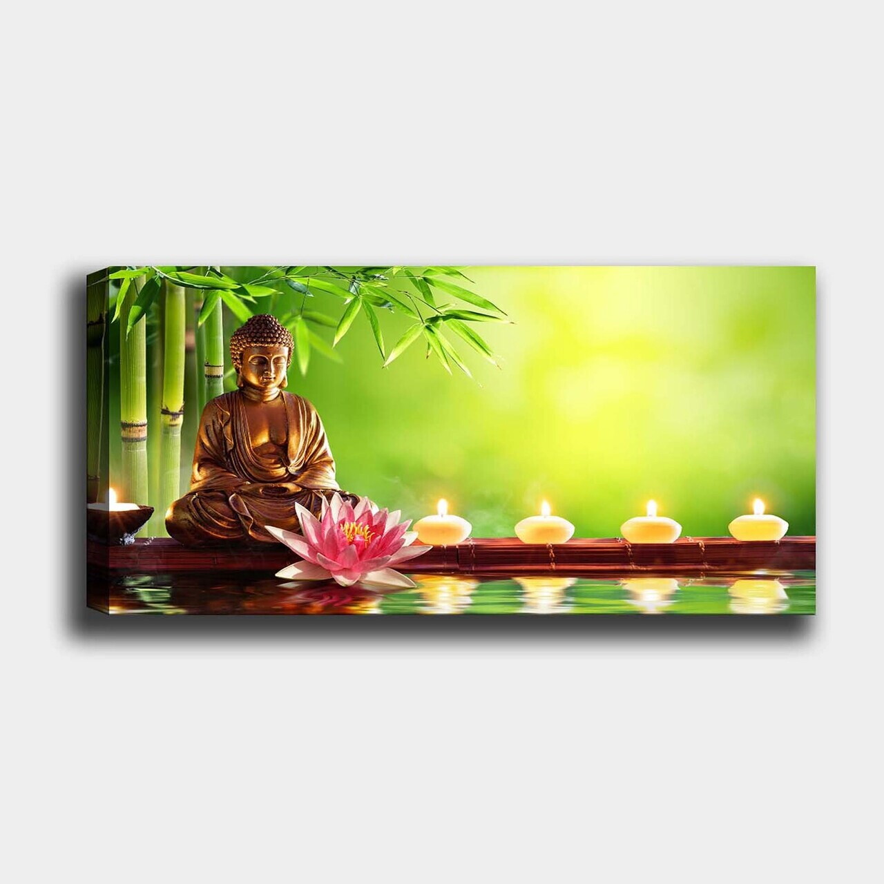 Tablou decorativ, YTY1031314483746_50120, Canvas, Rama din lemn (grosime 3 cm), Multicolor — imaginea 2