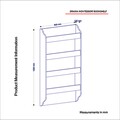 Biblioteca Drama Montessori, Tera Home, 80x12x120 cm, alb