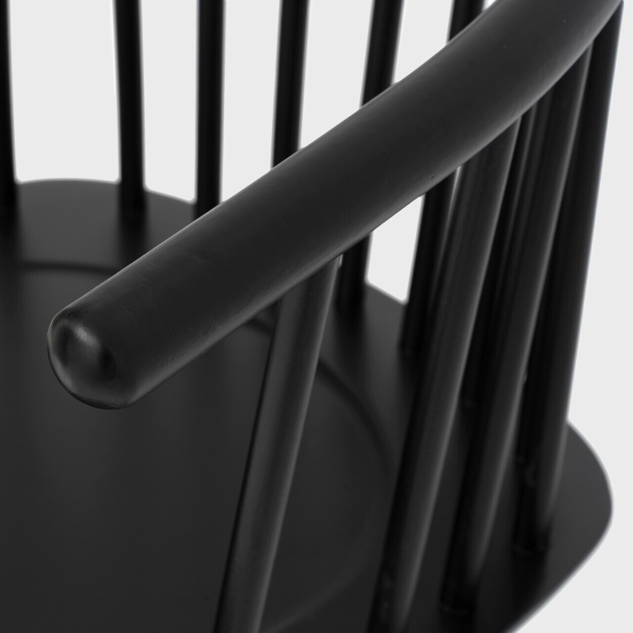 Scaun Ponto, Homla, 54x45x77 cm, lemn de cauciuc, negru — imaginea 10