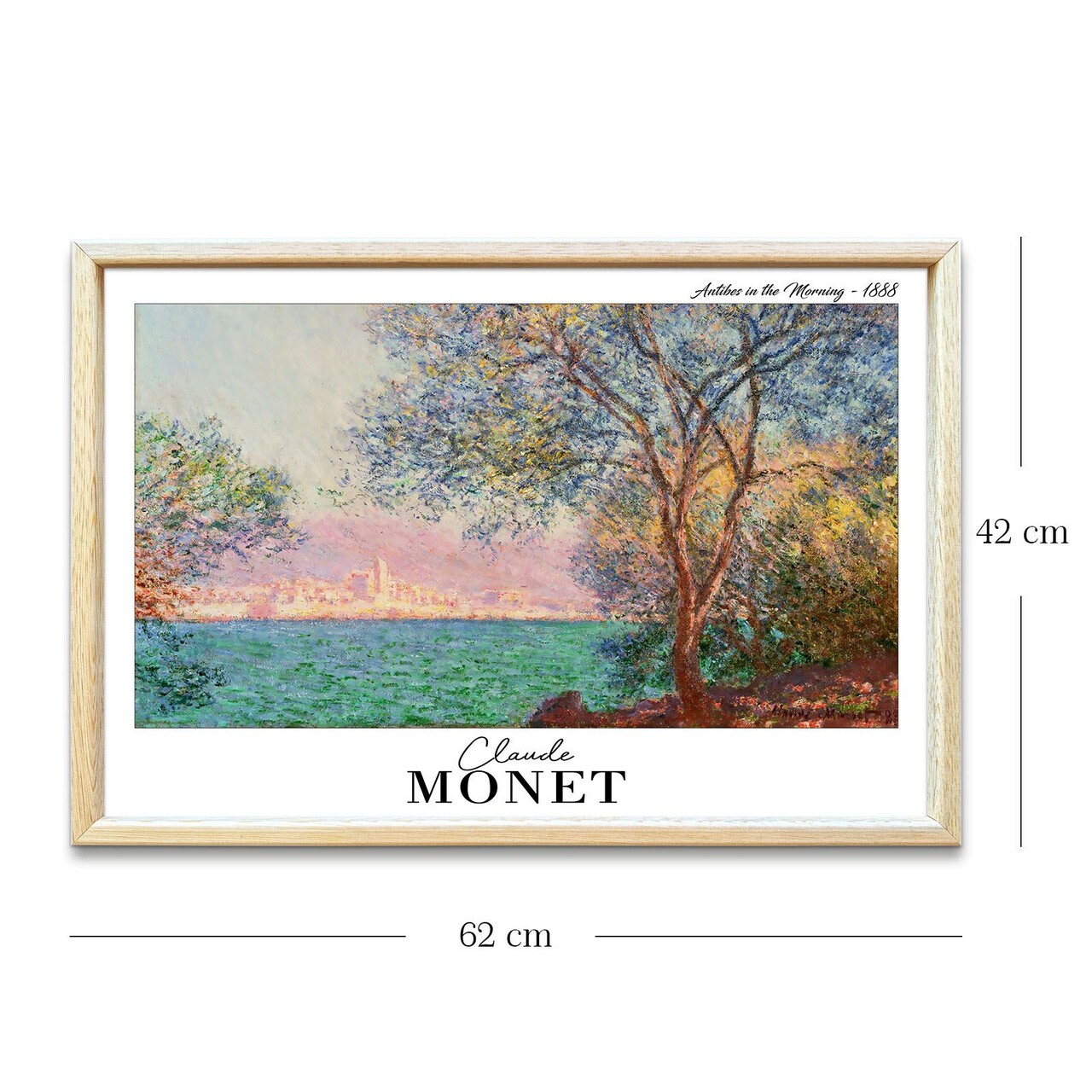 Tablou decorativ, 4262AHSMONET-001, Fundal: 100% MDF (Grosime: 2,7 mm), Multicolor - view 5