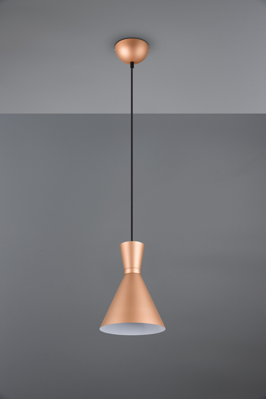 Lustra Enzo, RL, 20x150 cm, 28W, 1x E27, metal, maro - view 2
