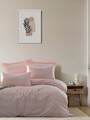 Lenjerie de pat dubla, Max Yollu Saten - Powder, EnLora Home, 70% bumbac/30% poliester
