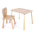 Set masa si scaun pentru copii, Rosewood, BLTYZ-AKTV061, Stejar